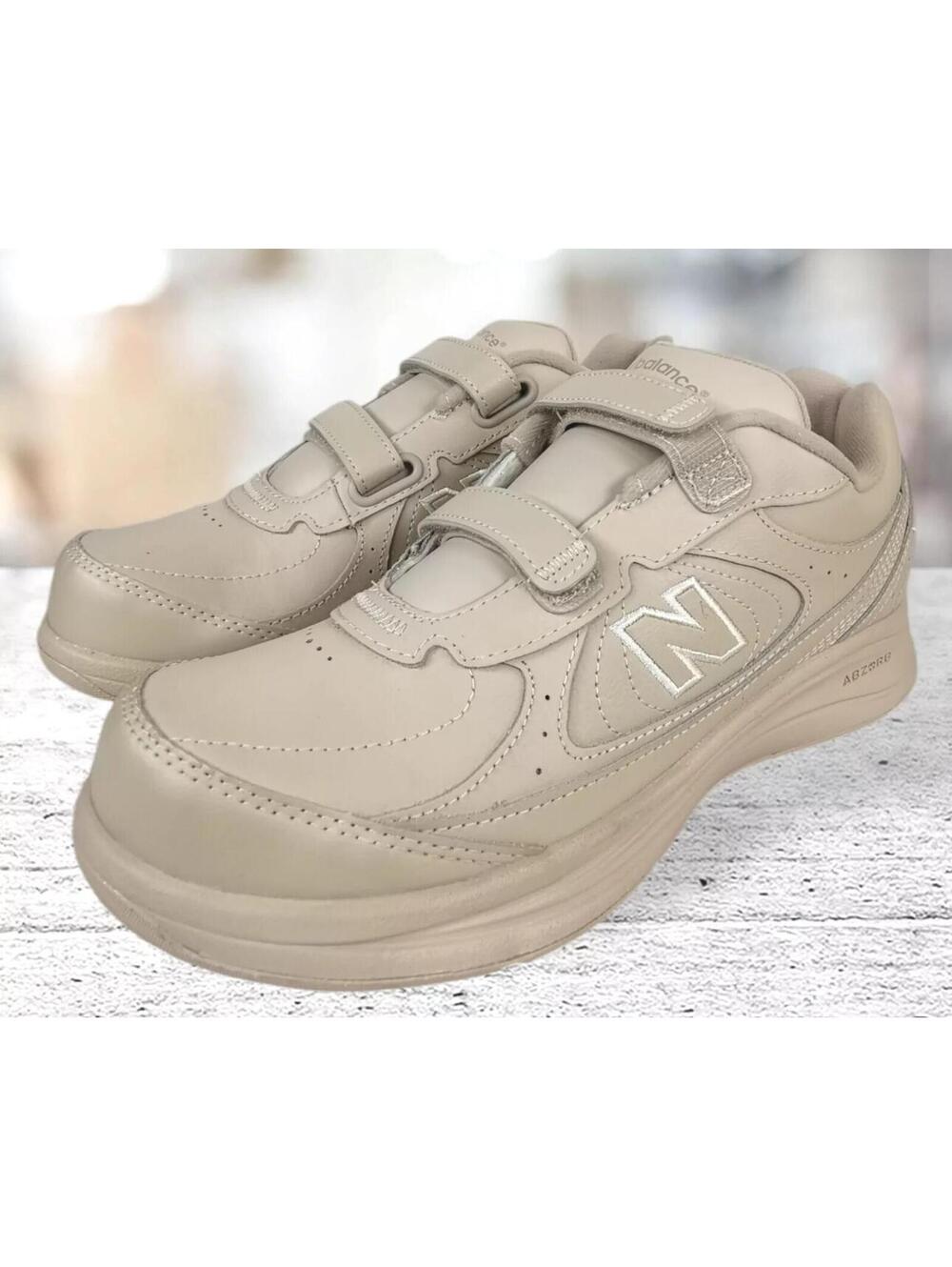 New Balance 577 Womens Size 9.5B Beige Walking Shoes Hook & Loop WW577VB